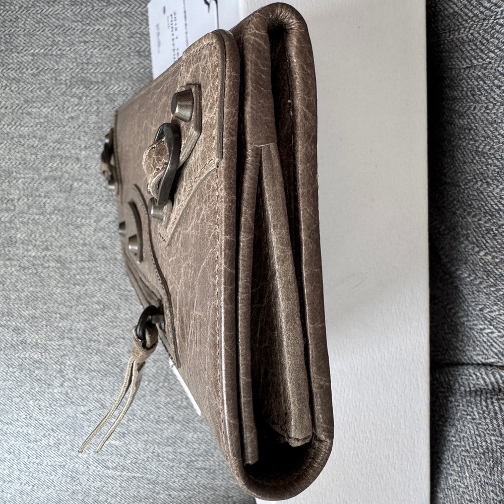 NEW & RARE Balenciaga Classic City Long Wallet - Gray Pepper - Picture 5 of 8